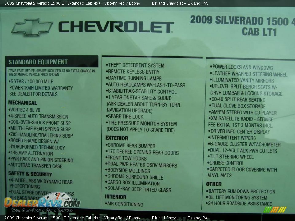 2009 Chevrolet Silverado 1500 LT Extended Cab 4x4 Victory Red / Ebony Photo #17