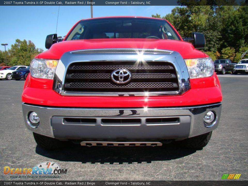 2007 Toyota Tundra X-SP Double Cab Radiant Red / Beige Photo #7