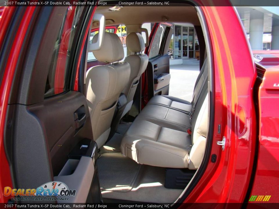 2007 Toyota Tundra X-SP Double Cab Radiant Red / Beige Photo #9