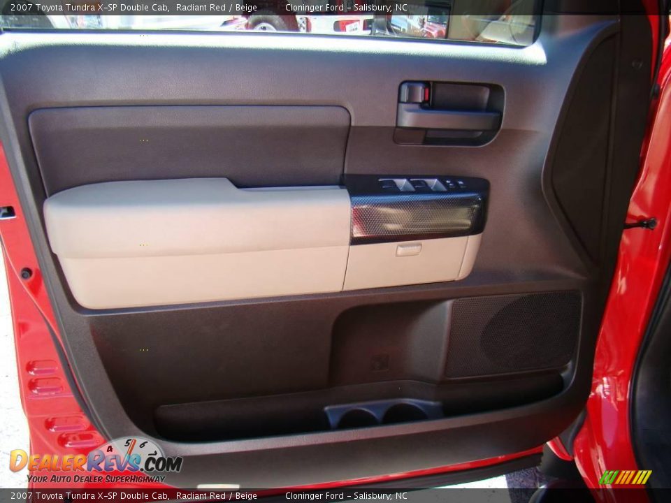 2007 Toyota Tundra X-SP Double Cab Radiant Red / Beige Photo #18