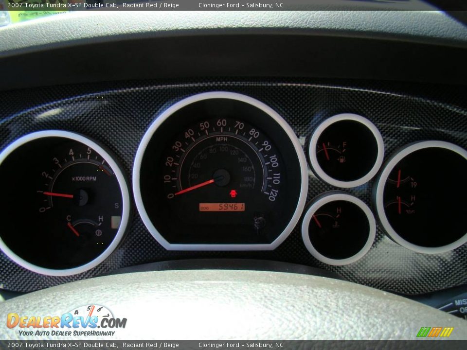 2007 Toyota Tundra X-SP Double Cab Radiant Red / Beige Photo #20