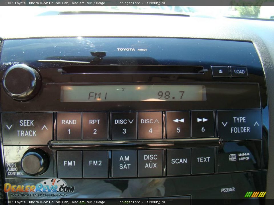 2007 Toyota Tundra X-SP Double Cab Radiant Red / Beige Photo #22