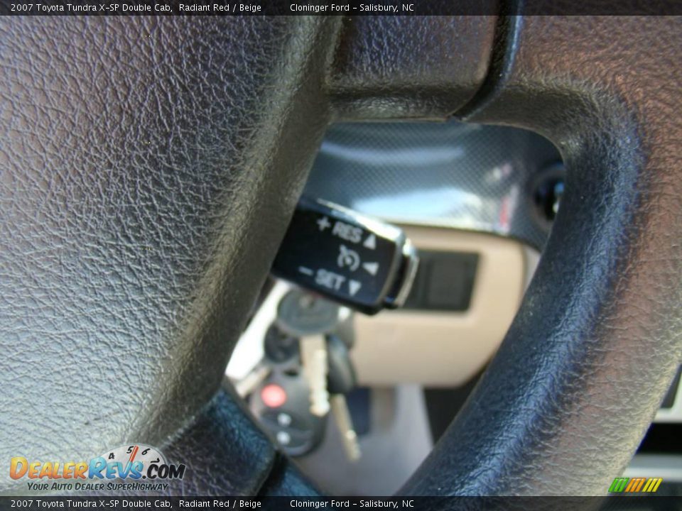 2007 Toyota Tundra X-SP Double Cab Radiant Red / Beige Photo #26
