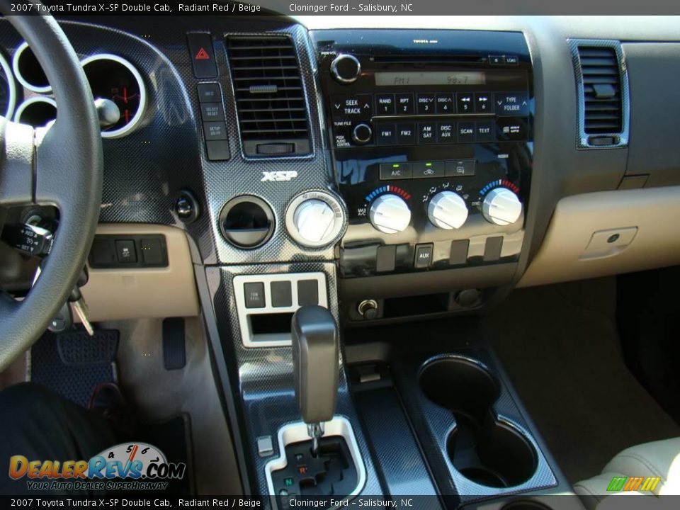 2007 Toyota Tundra X-SP Double Cab Radiant Red / Beige Photo #27