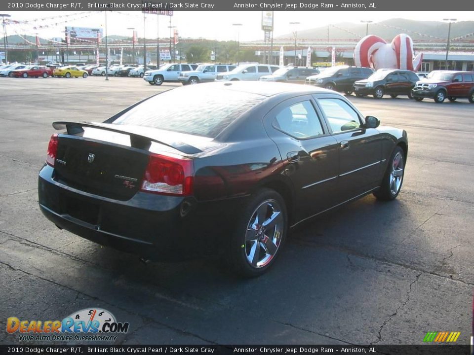 2010 Dodge Charger R/T Brilliant Black Crystal Pearl / Dark Slate Gray Photo #2