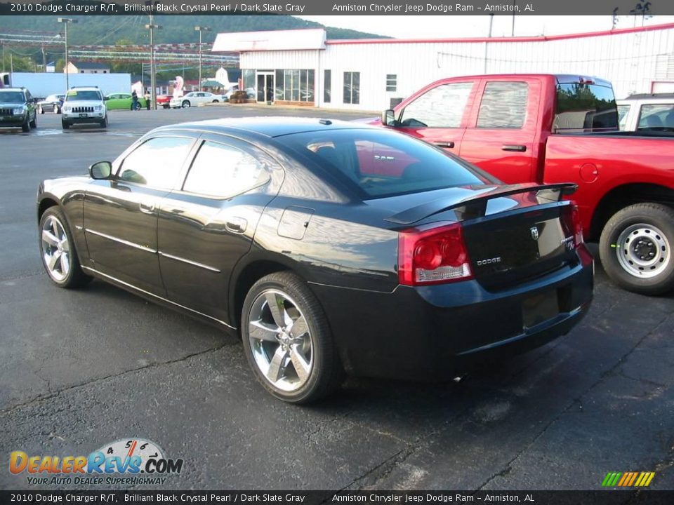 2010 Dodge Charger R/T Brilliant Black Crystal Pearl / Dark Slate Gray Photo #3