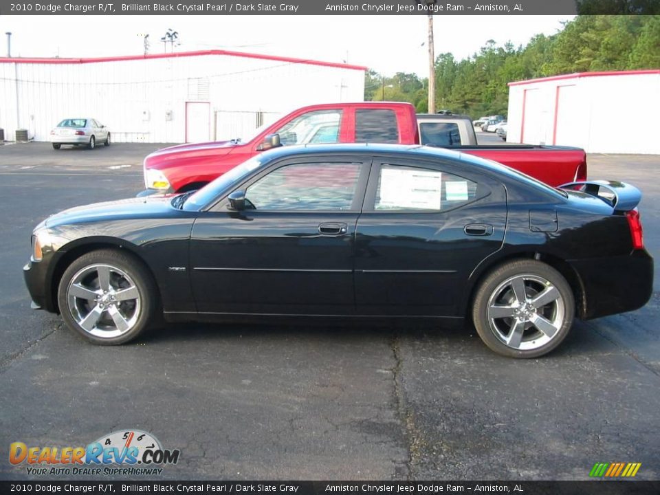 2010 Dodge Charger R/T Brilliant Black Crystal Pearl / Dark Slate Gray Photo #4