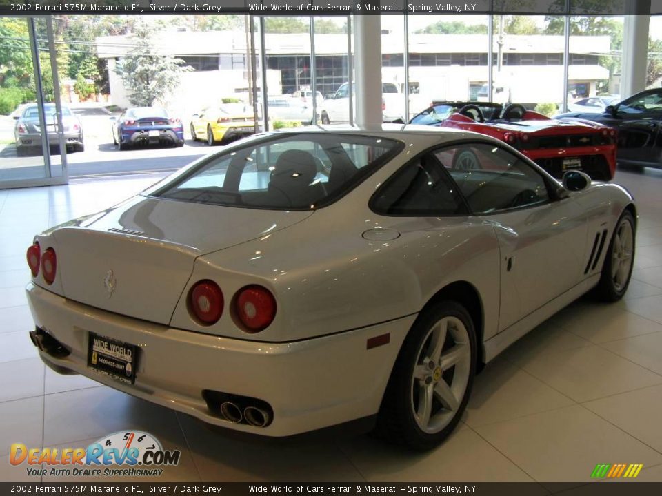 2002 Ferrari 575M Maranello F1 Silver / Dark Grey Photo #2