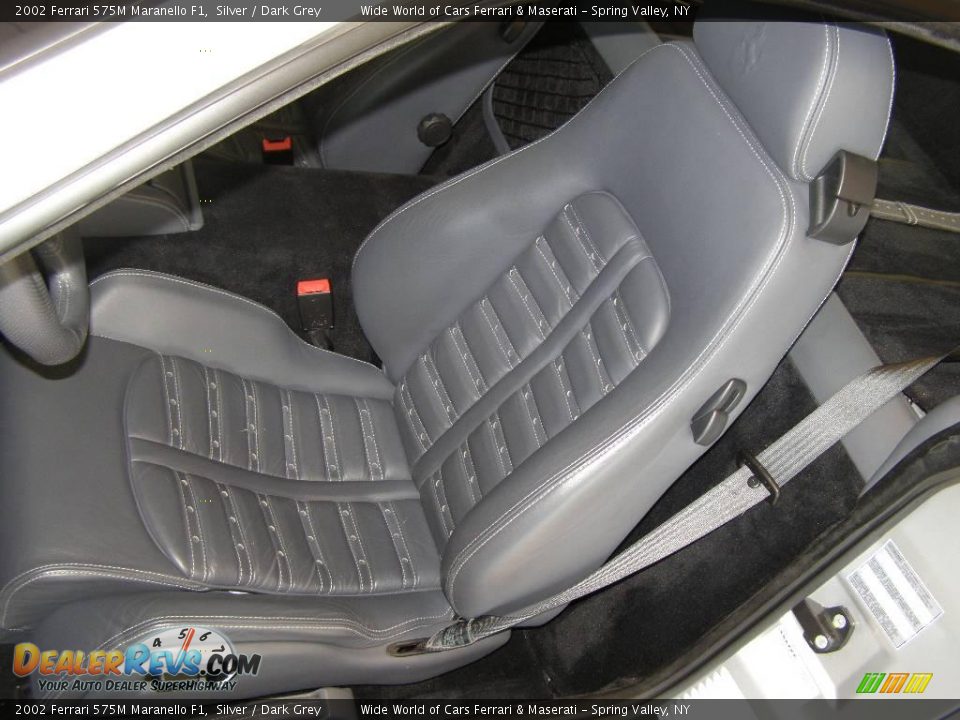 2002 Ferrari 575M Maranello F1 Silver / Dark Grey Photo #9