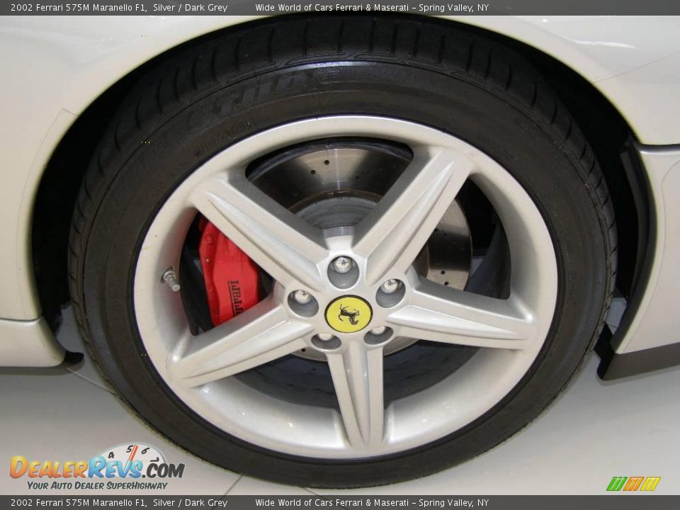 2002 Ferrari 575M Maranello F1 Silver / Dark Grey Photo #14