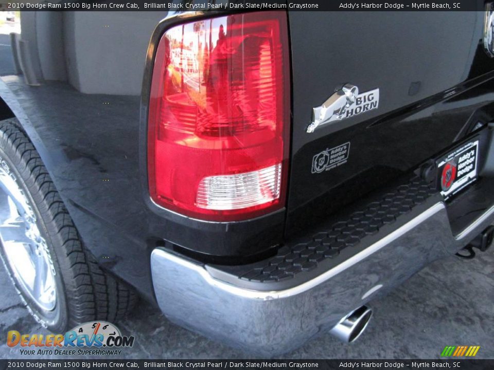 2010 Dodge Ram 1500 Big Horn Crew Cab Brilliant Black Crystal Pearl / Dark Slate/Medium Graystone Photo #7