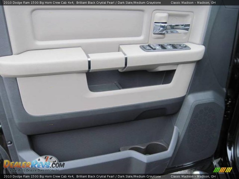 2010 Dodge Ram 1500 Big Horn Crew Cab 4x4 Brilliant Black Crystal Pearl / Dark Slate/Medium Graystone Photo #5