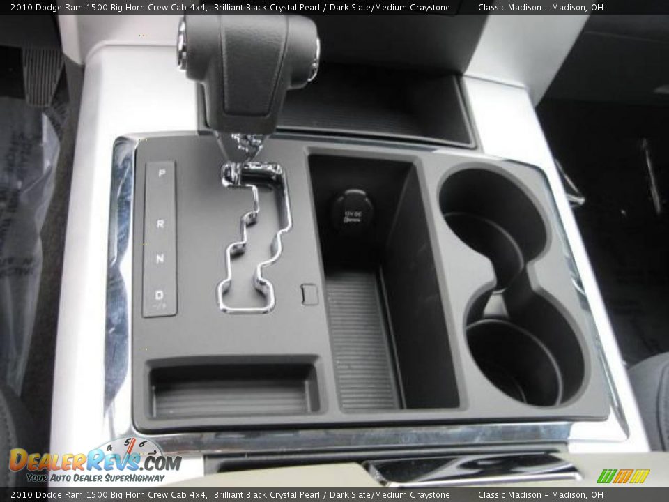 2010 Dodge Ram 1500 Big Horn Crew Cab 4x4 Brilliant Black Crystal Pearl / Dark Slate/Medium Graystone Photo #9