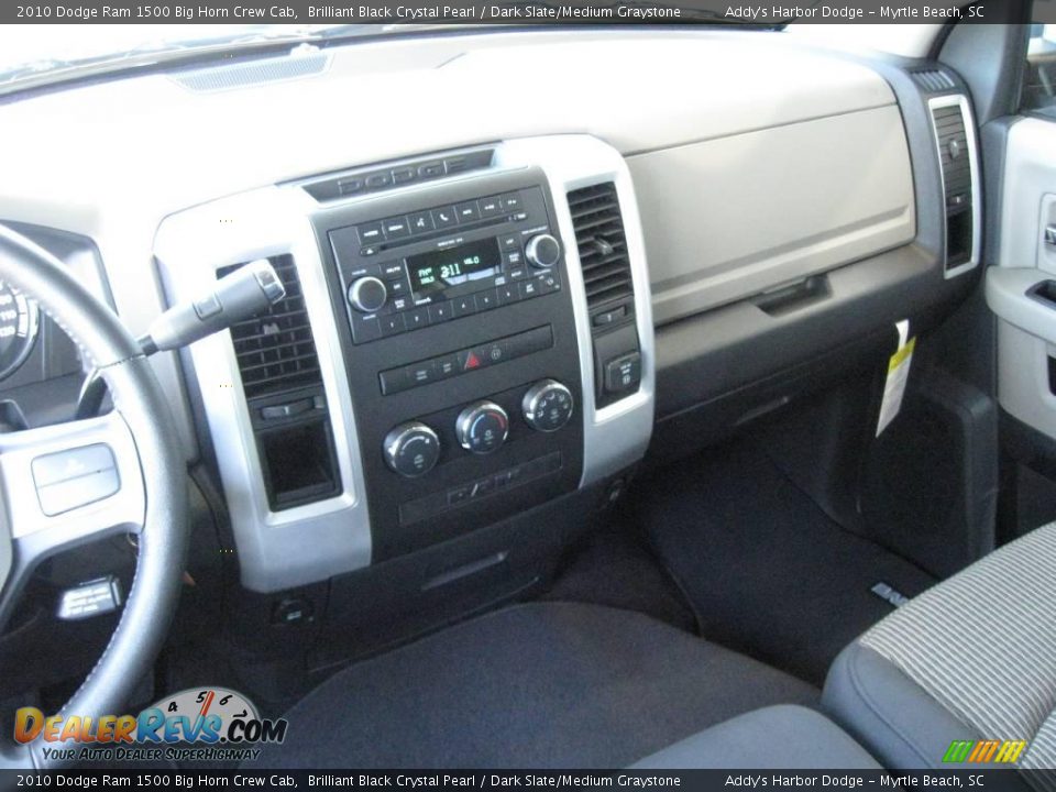 2010 Dodge Ram 1500 Big Horn Crew Cab Brilliant Black Crystal Pearl / Dark Slate/Medium Graystone Photo #20