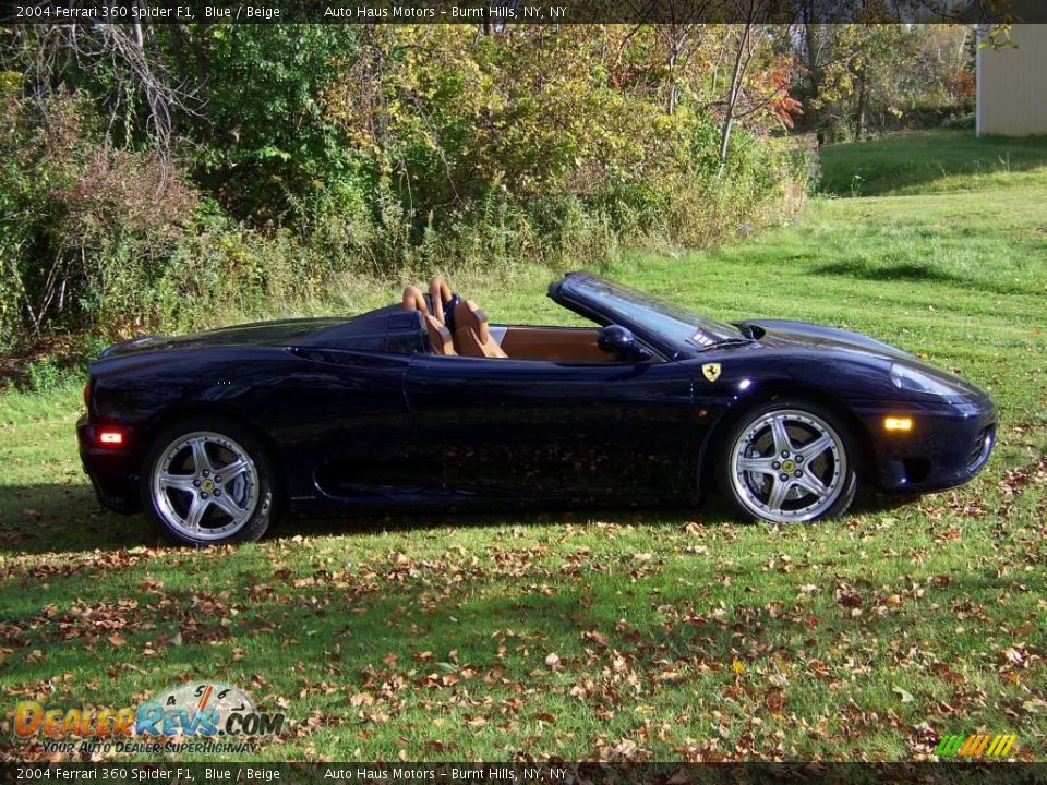 2004 Ferrari 360 Spider F1 Blue / Beige Photo #5