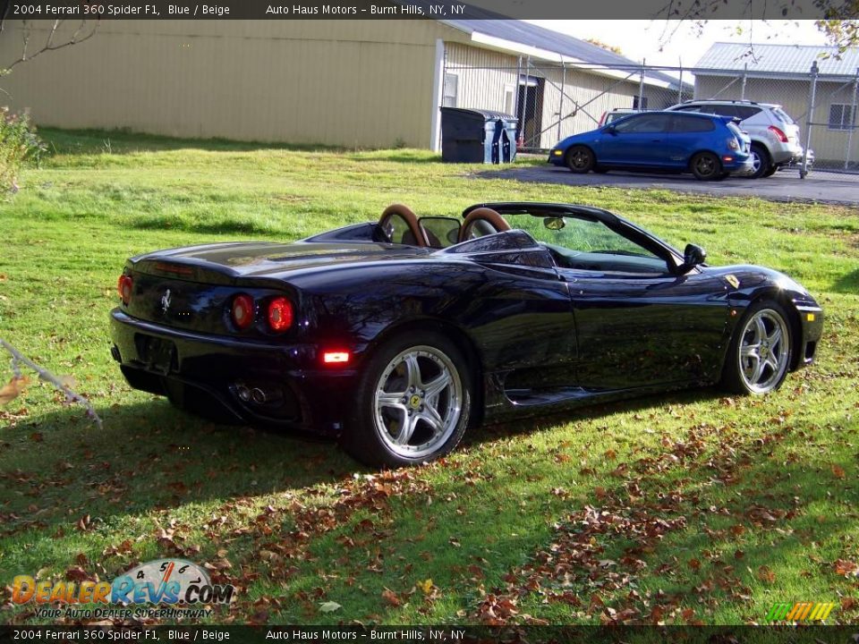 2004 Ferrari 360 Spider F1 Blue / Beige Photo #6