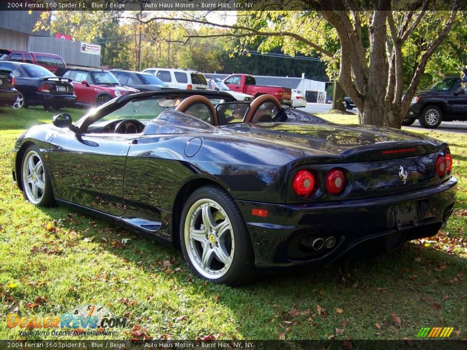 2004 Ferrari 360 Spider F1 Blue / Beige Photo #8