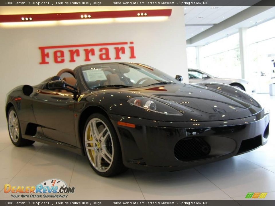 2008 Ferrari F430 Spider F1 Tour de France Blue / Beige Photo #1