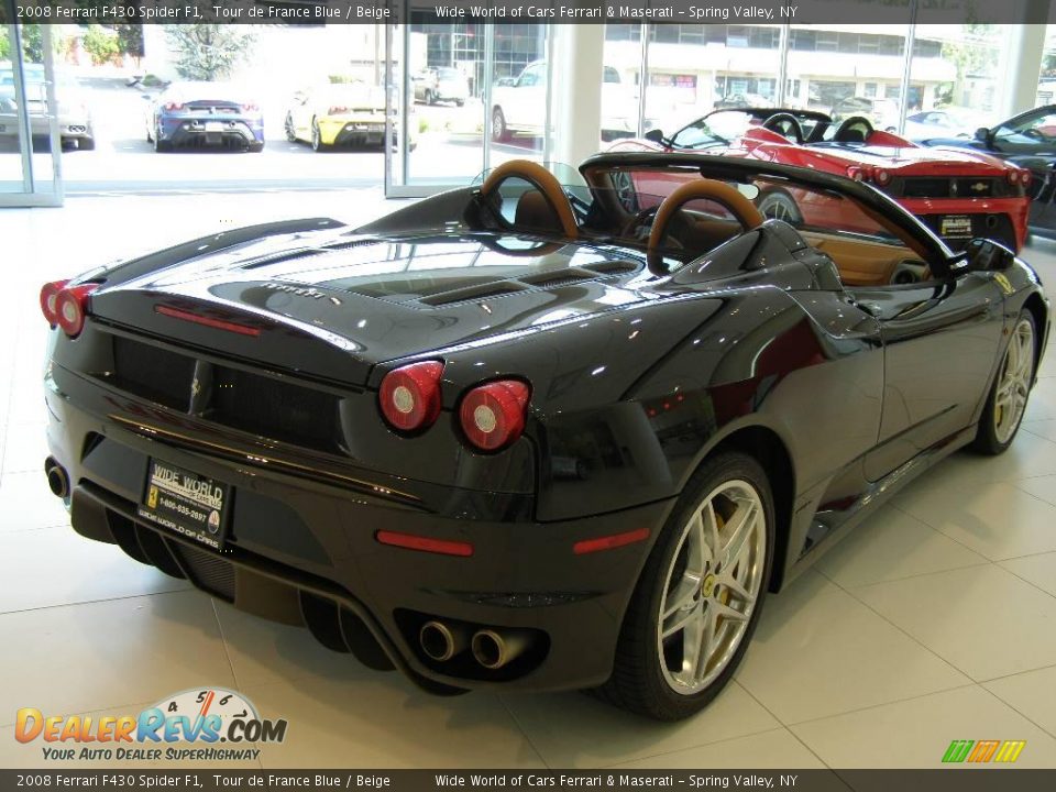2008 Ferrari F430 Spider F1 Tour de France Blue / Beige Photo #3