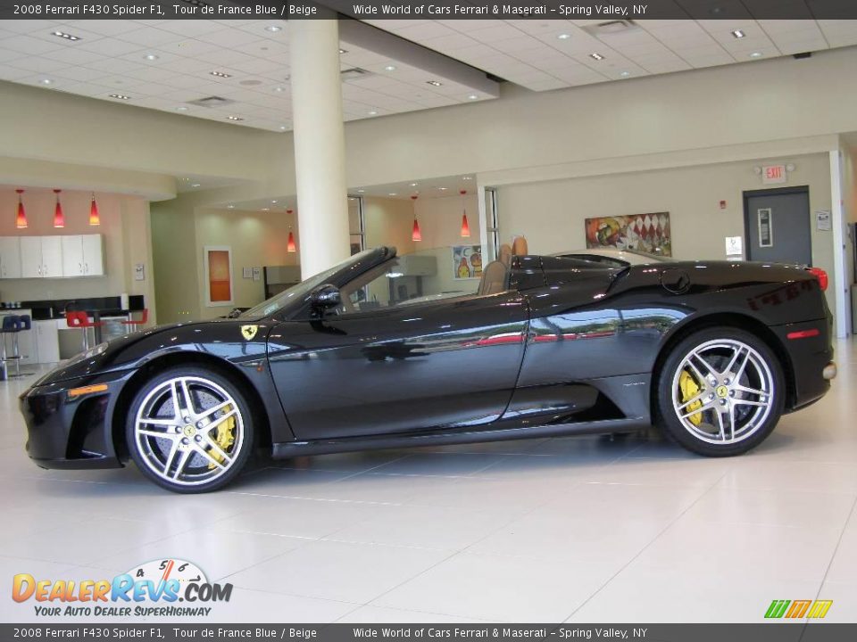 2008 Ferrari F430 Spider F1 Tour de France Blue / Beige Photo #5