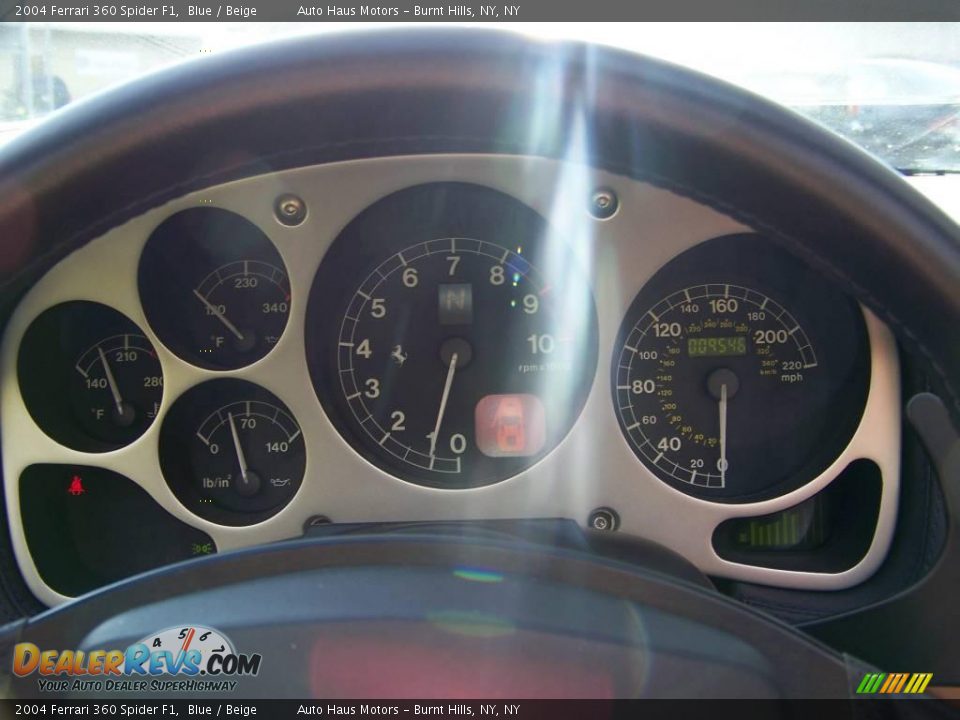 2004 Ferrari 360 Spider F1 Gauges Photo #22