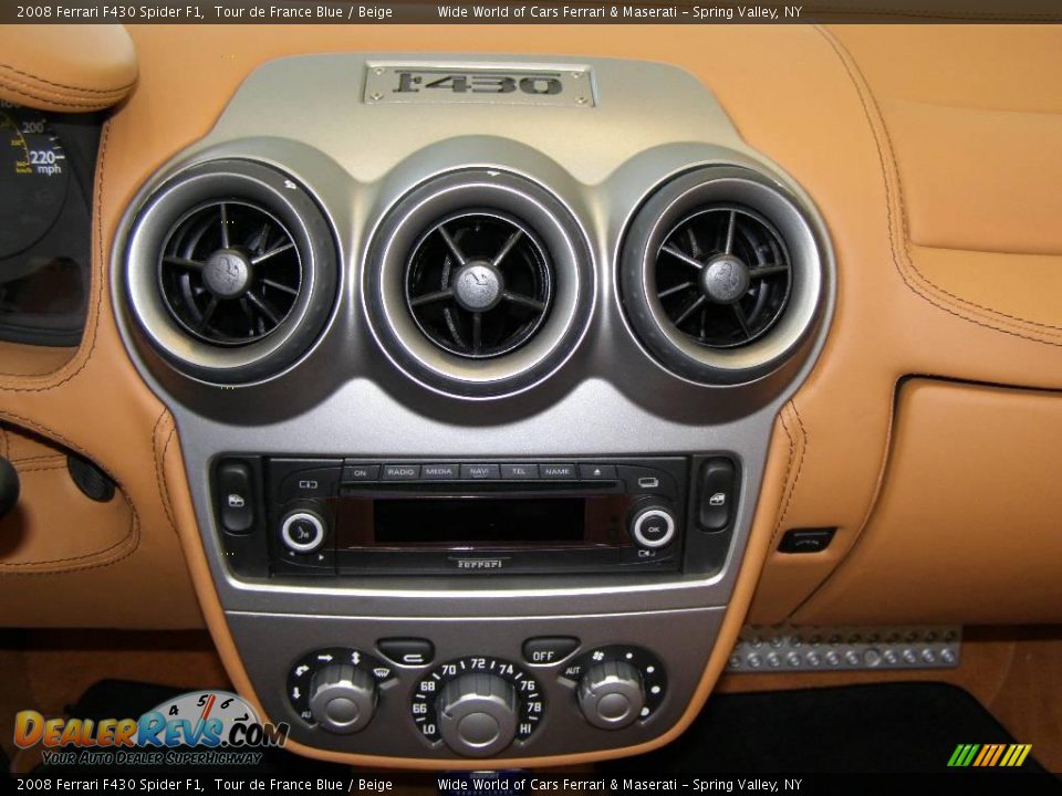 2008 Ferrari F430 Spider F1 Tour de France Blue / Beige Photo #11