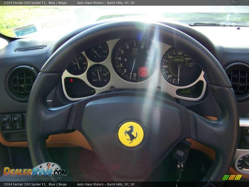 2004 Ferrari 360 Spider F1 Blue / Beige Photo #23