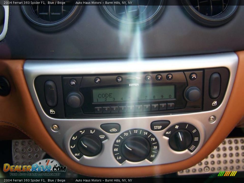 2004 Ferrari 360 Spider F1 Blue / Beige Photo #25