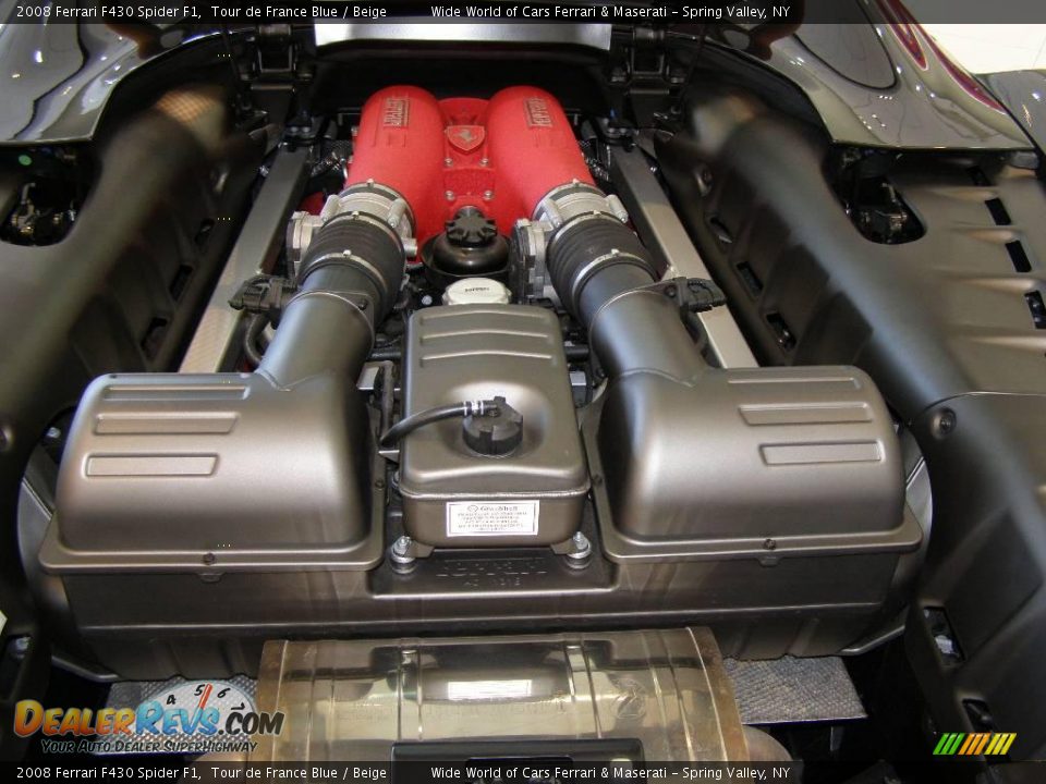 2008 Ferrari F430 Spider F1 Tour de France Blue / Beige Photo #14