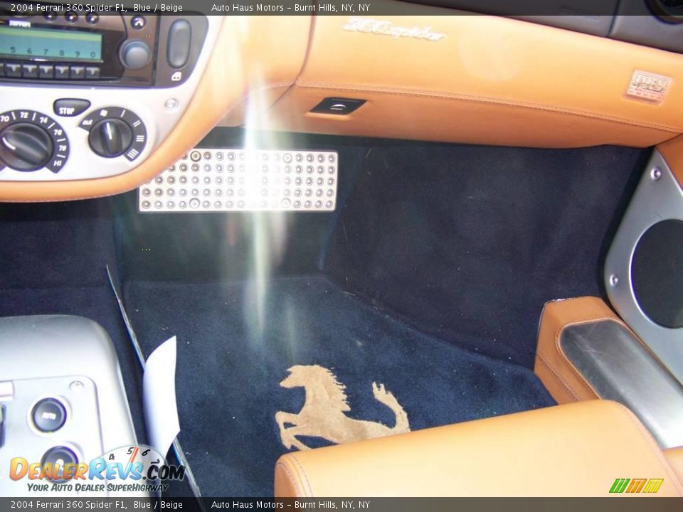 2004 Ferrari 360 Spider F1 Blue / Beige Photo #28