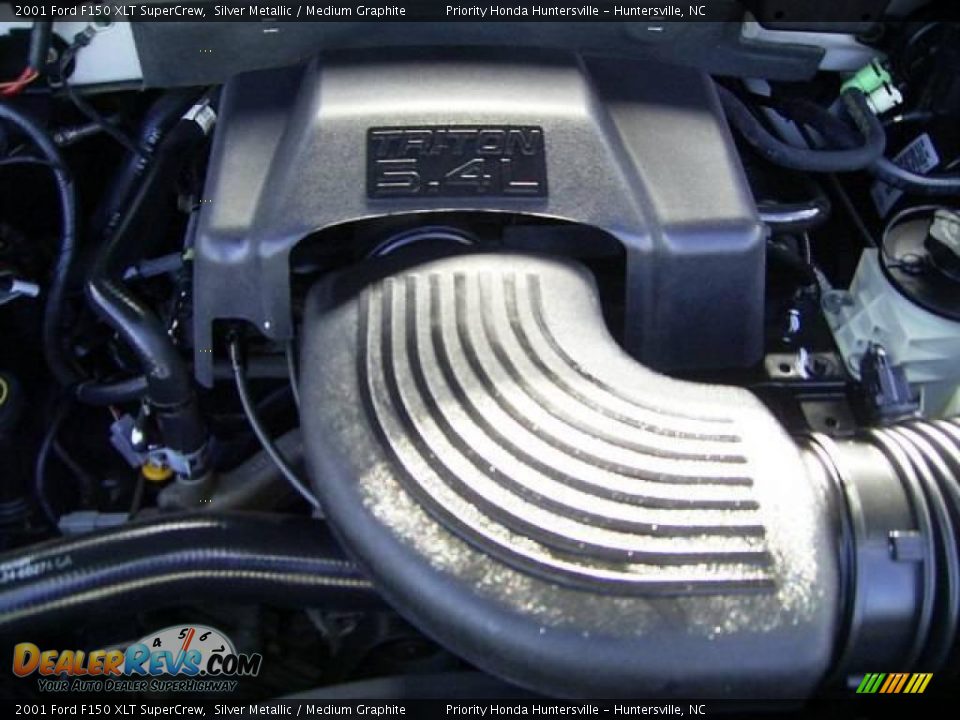 2001 Ford F150 XLT SuperCrew Silver Metallic / Medium Graphite Photo #19