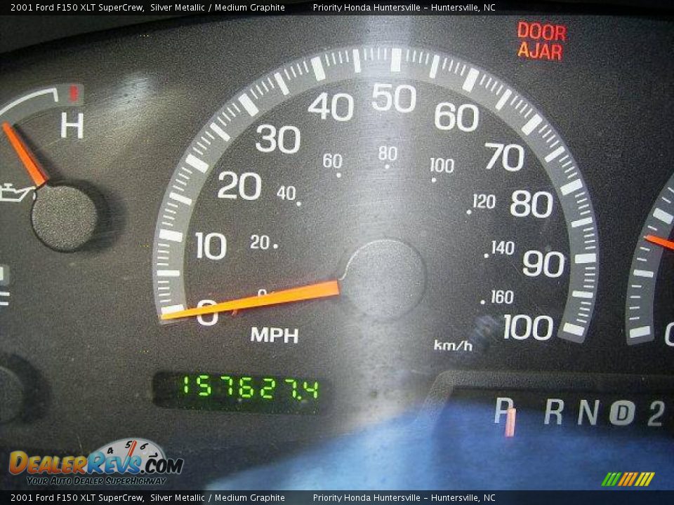 2001 Ford F150 XLT SuperCrew Silver Metallic / Medium Graphite Photo #23