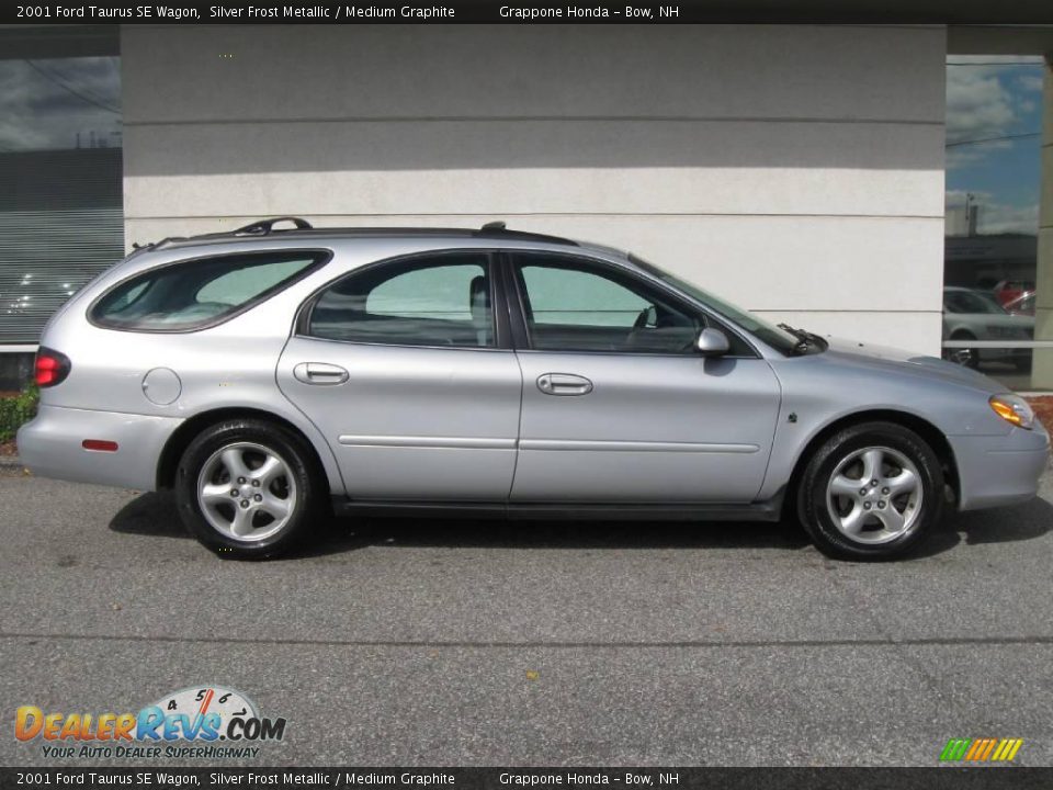 2001 Ford Taurus SE Wagon Silver Frost Metallic / Medium Graphite Photo #2