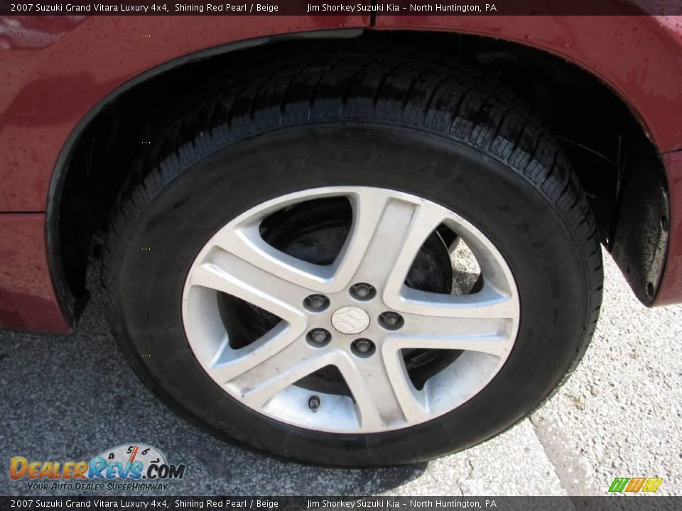 2007 Suzuki Grand Vitara Luxury 4x4 Shining Red Pearl / Beige Photo #6