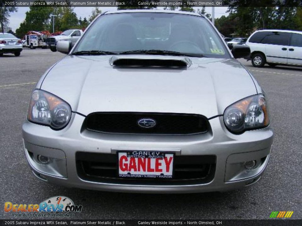 2005 Subaru Impreza WRX Sedan Platinum Silver Metallic / Black Photo #8