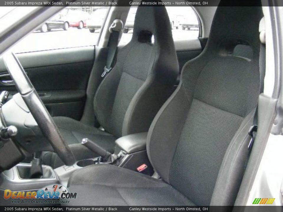 2005 Subaru Impreza WRX Sedan Platinum Silver Metallic / Black Photo #9