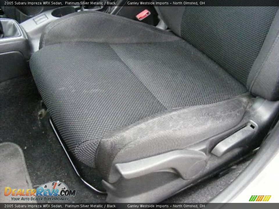 2005 Subaru Impreza WRX Sedan Platinum Silver Metallic / Black Photo #10