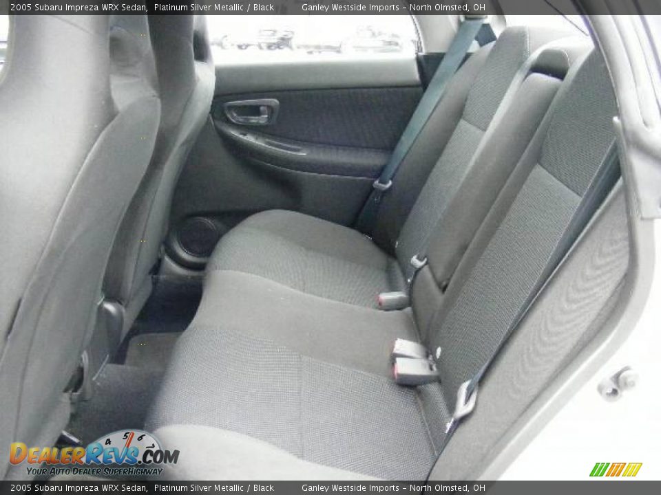 2005 Subaru Impreza WRX Sedan Platinum Silver Metallic / Black Photo #11