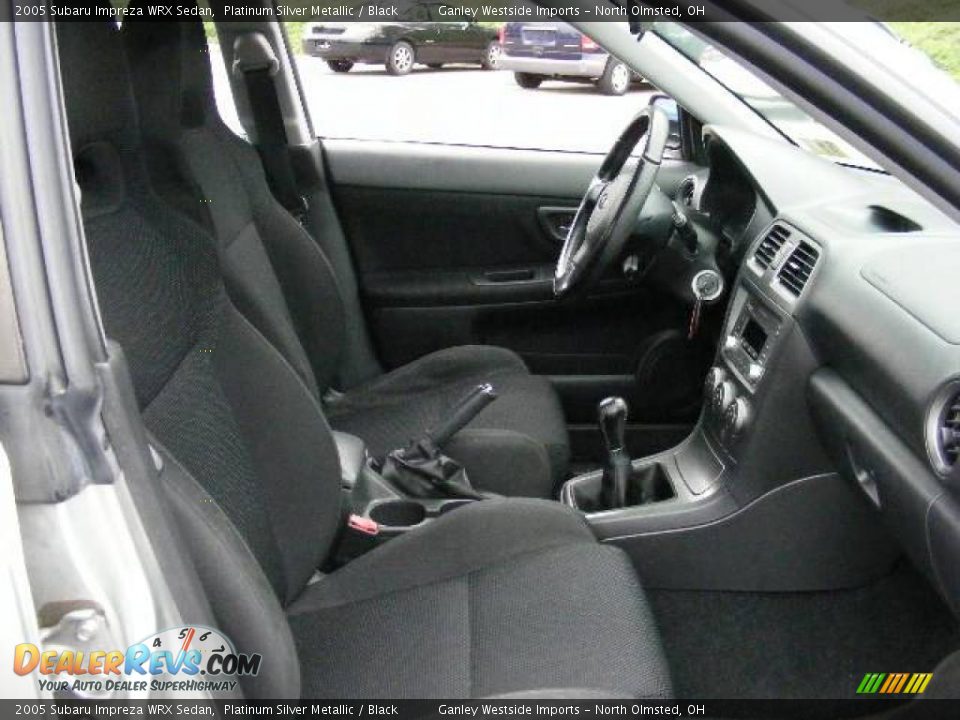 2005 Subaru Impreza WRX Sedan Platinum Silver Metallic / Black Photo #13