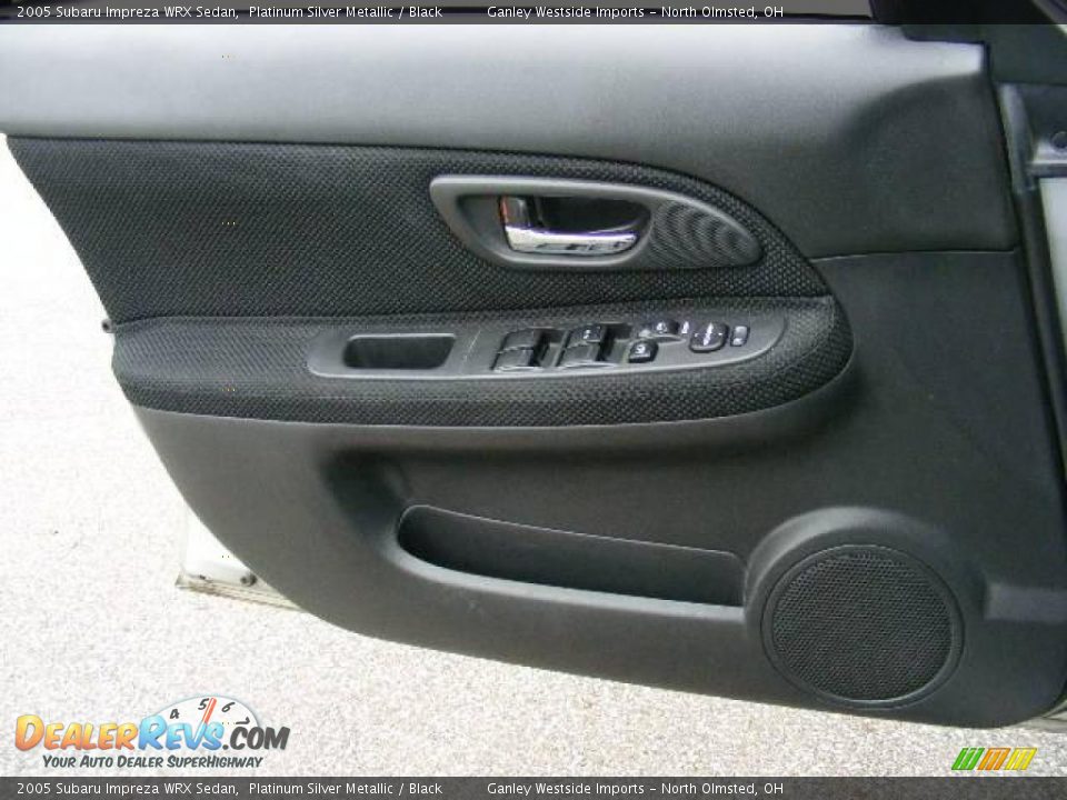 2005 Subaru Impreza WRX Sedan Platinum Silver Metallic / Black Photo #20