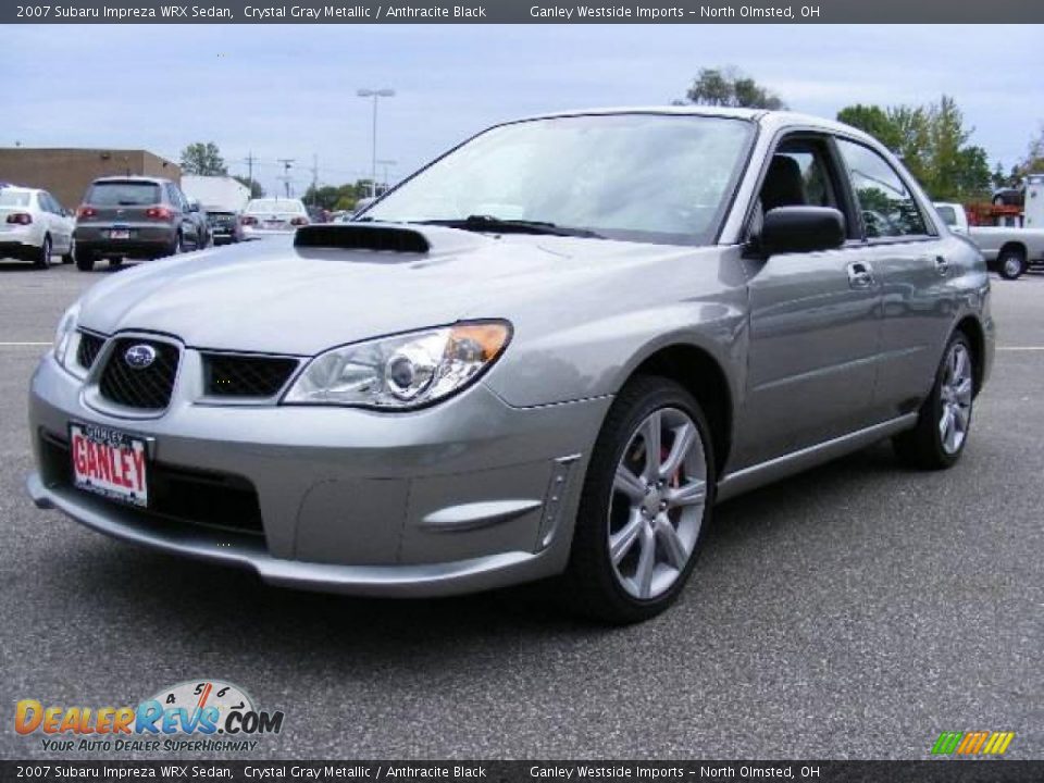 2007 Subaru Impreza WRX Sedan Crystal Gray Metallic / Anthracite Black Photo #1