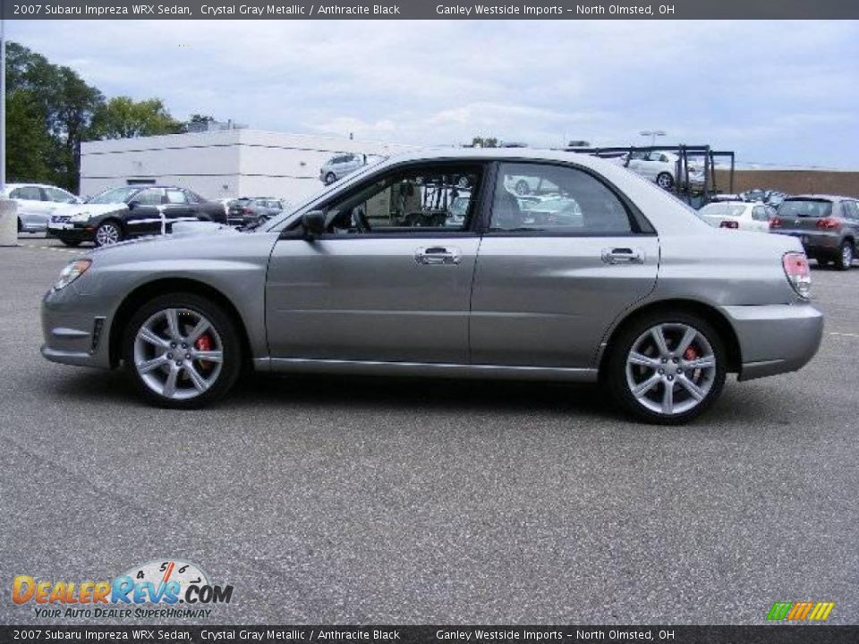 2007 Subaru Impreza WRX Sedan Crystal Gray Metallic / Anthracite Black Photo #2
