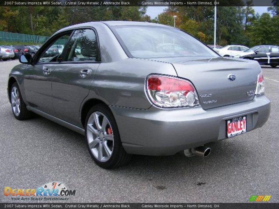 2007 Subaru Impreza WRX Sedan Crystal Gray Metallic / Anthracite Black Photo #3