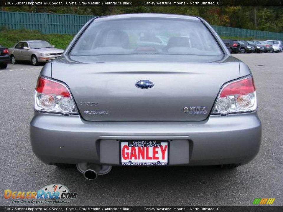 2007 Subaru Impreza WRX Sedan Crystal Gray Metallic / Anthracite Black Photo #4