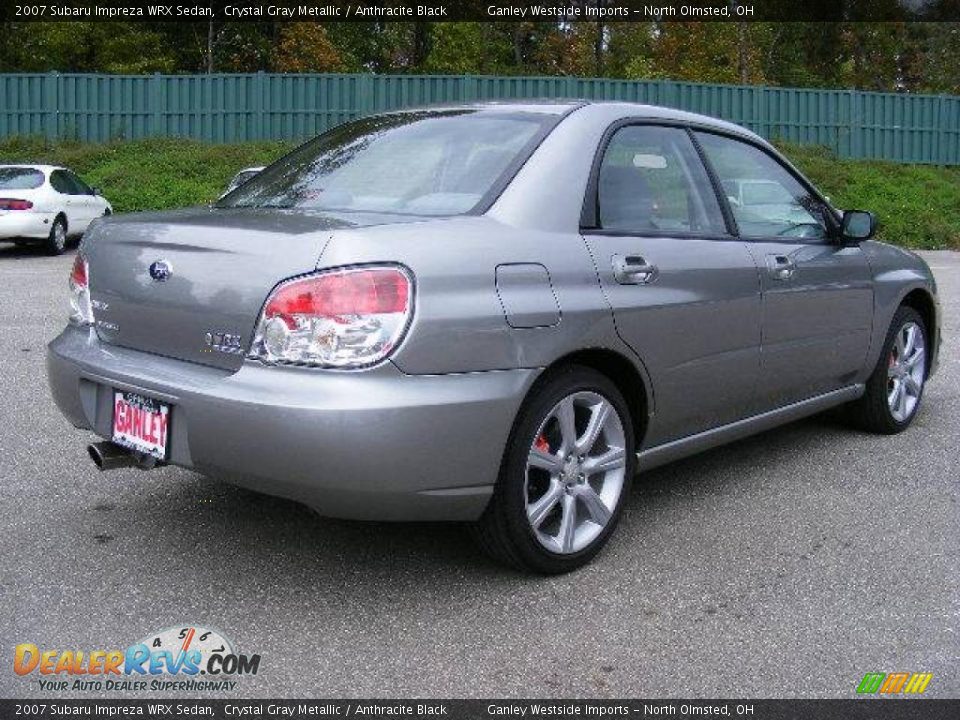2007 Subaru Impreza WRX Sedan Crystal Gray Metallic / Anthracite Black Photo #5