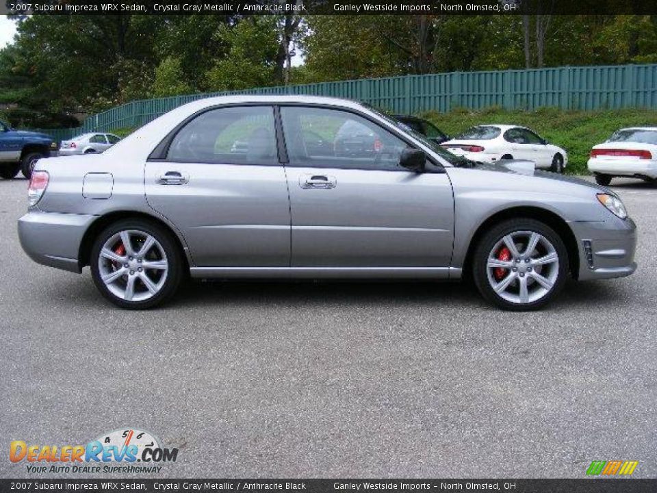 2007 Subaru Impreza WRX Sedan Crystal Gray Metallic / Anthracite Black Photo #6