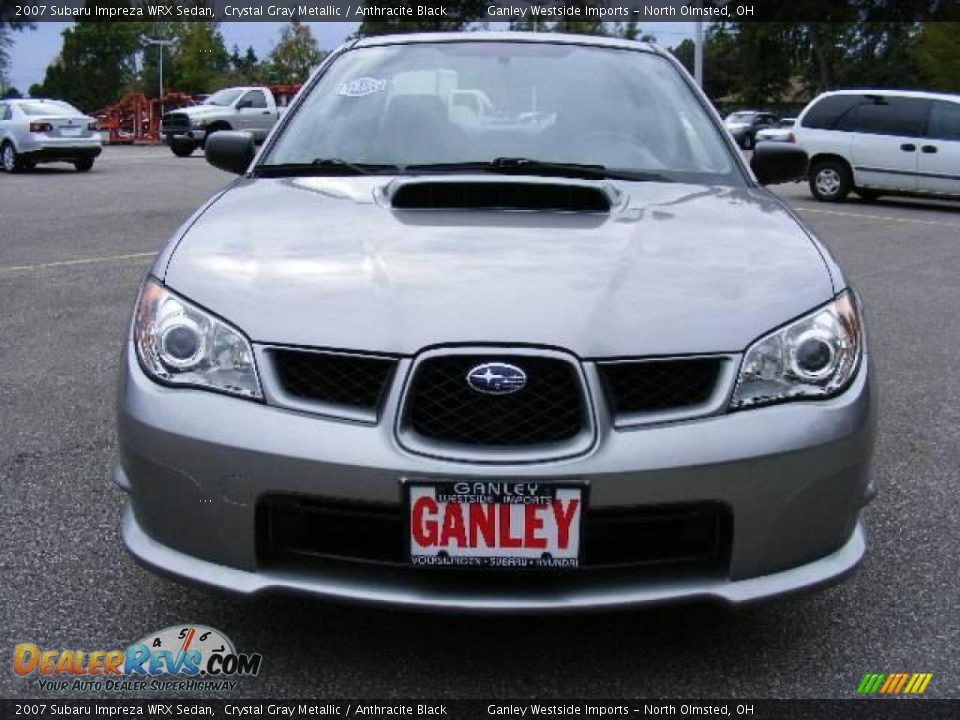 2007 Subaru Impreza WRX Sedan Crystal Gray Metallic / Anthracite Black Photo #8