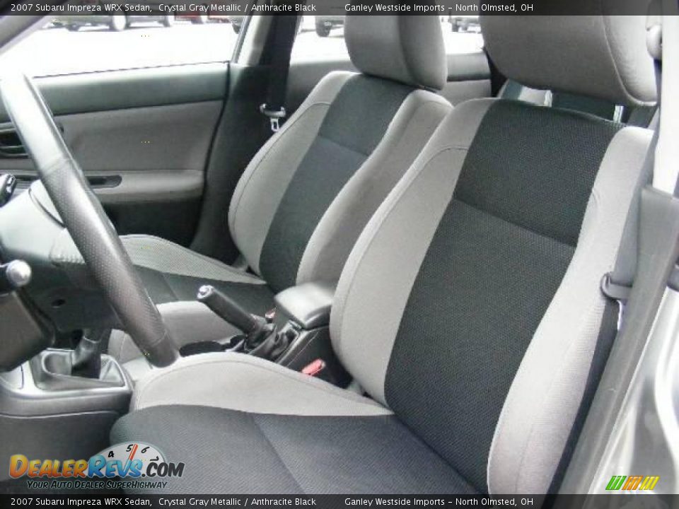 2007 Subaru Impreza WRX Sedan Crystal Gray Metallic / Anthracite Black Photo #9