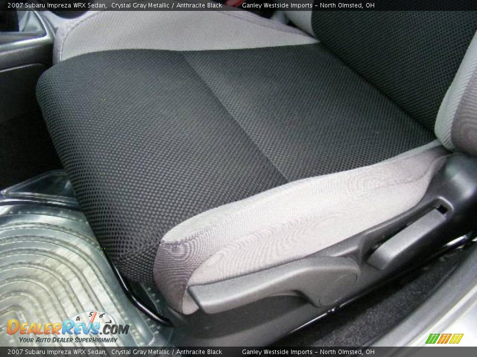 2007 Subaru Impreza WRX Sedan Crystal Gray Metallic / Anthracite Black Photo #10