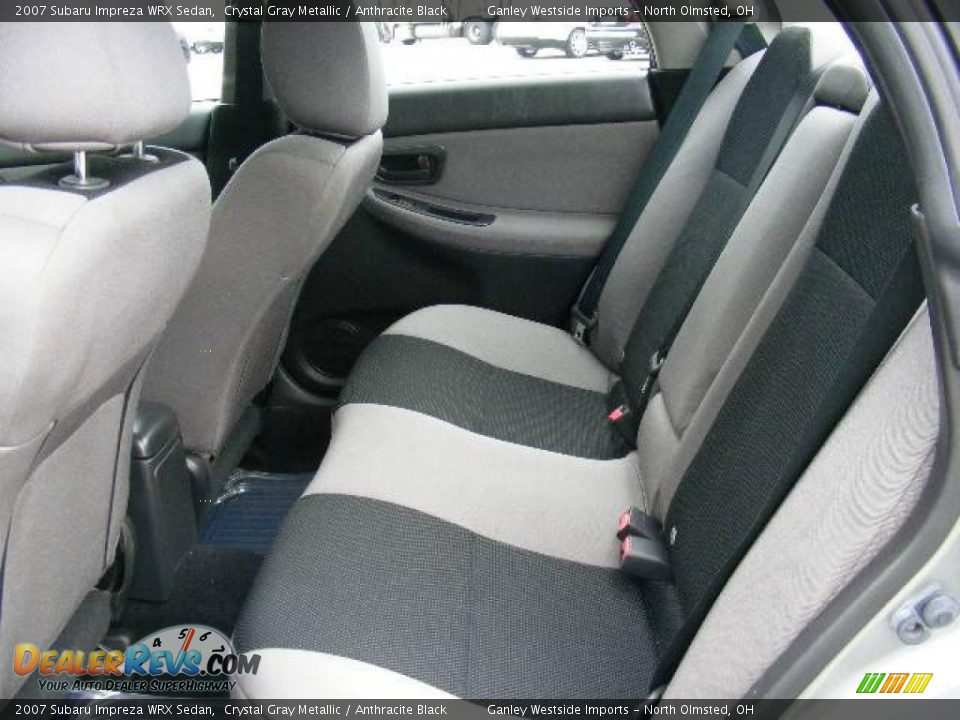 2007 Subaru Impreza WRX Sedan Crystal Gray Metallic / Anthracite Black Photo #11